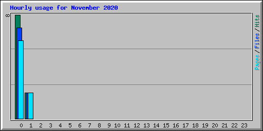 Hourly usage for November 2020